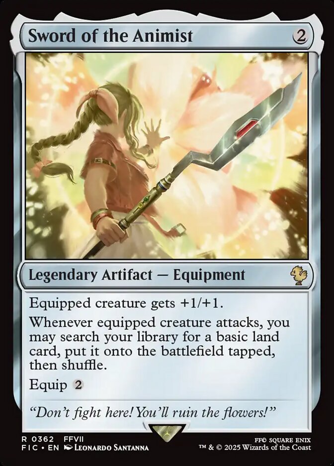 Sword of the Animist, Final fantasy commander Card Art