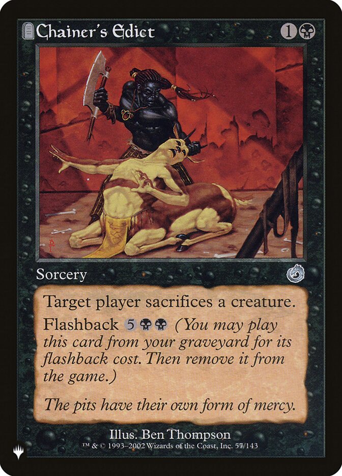 Chainer's Edict, The List Card Art