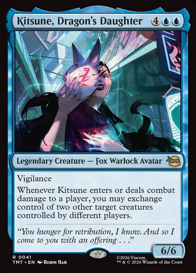 Kitsune, Dragon's Daughter, Teenage Mutant Ninja Turtles Card Art