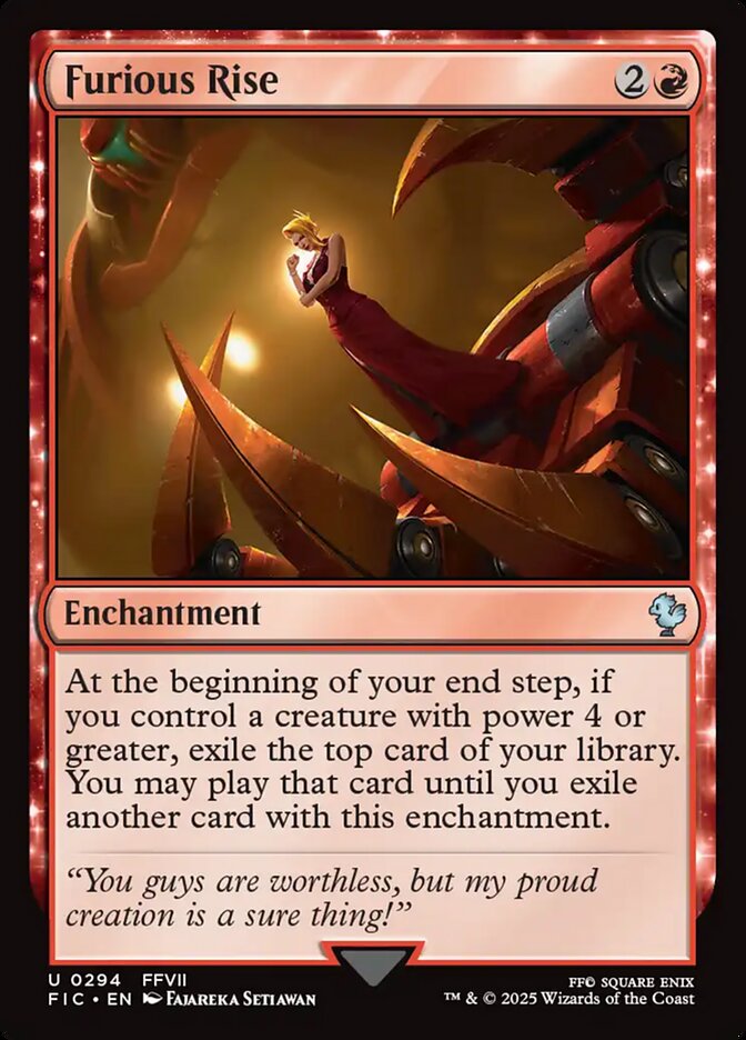 Furious Rise, Final fantasy commander Card Art