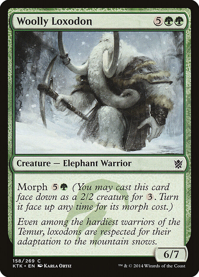 Woolly Loxodon, Khans Of Tarkir Card Art