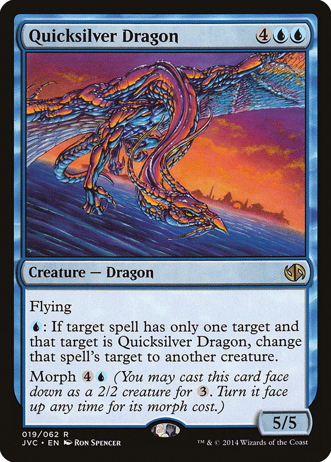 Quicksilver Dragon, Duel decks anthology: jace vs. chandra Card Art