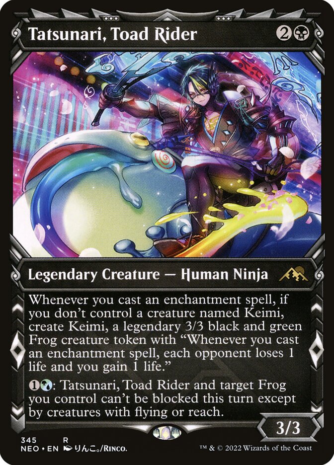 Tatsunari, Toad Rider, Kamigawa: neon dynasty Card Art