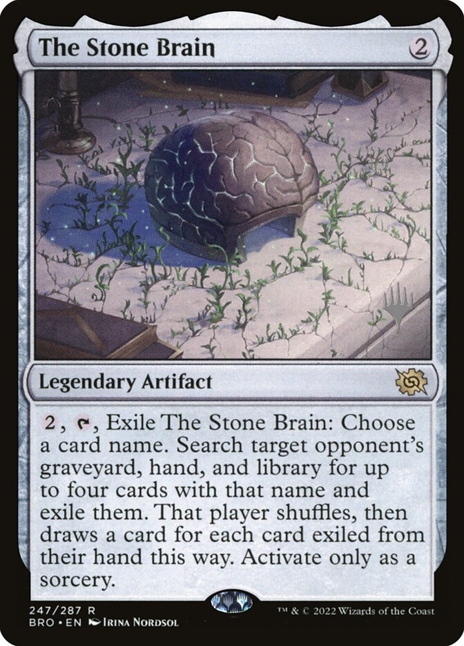 The Stone Brain, The Brothers' War Promos Card Art