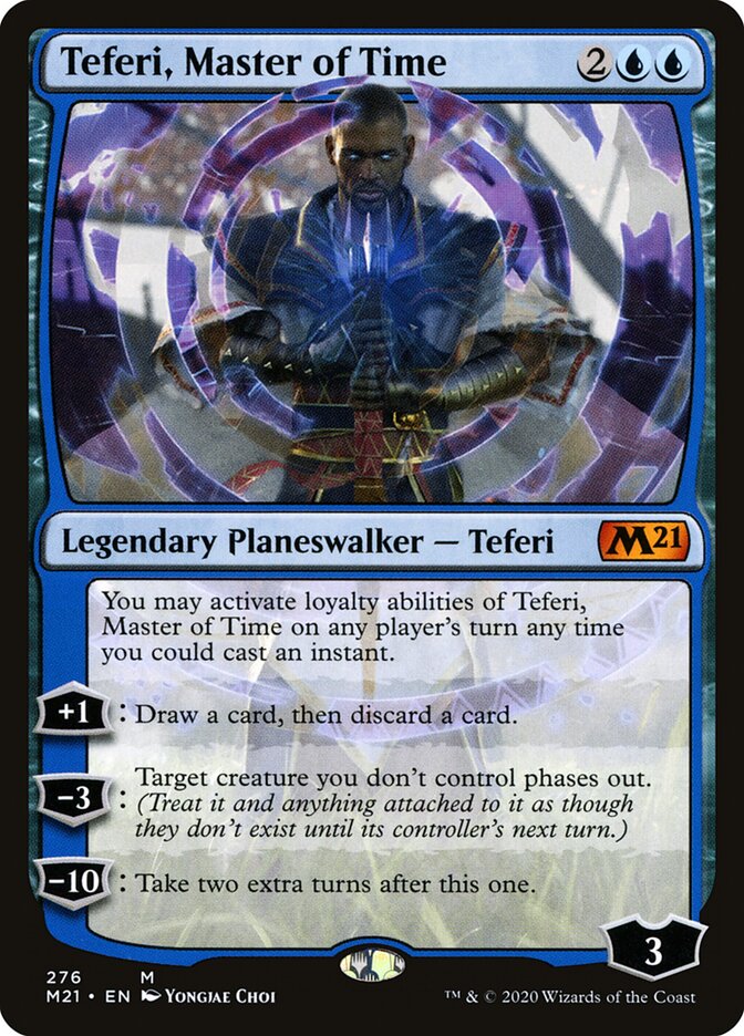 Teferi, Master of Time, Core Set 2021 Card Art