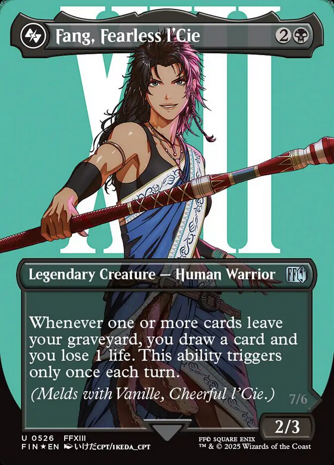 Fang, Fearless l'Cie, Final fantasy Card Art