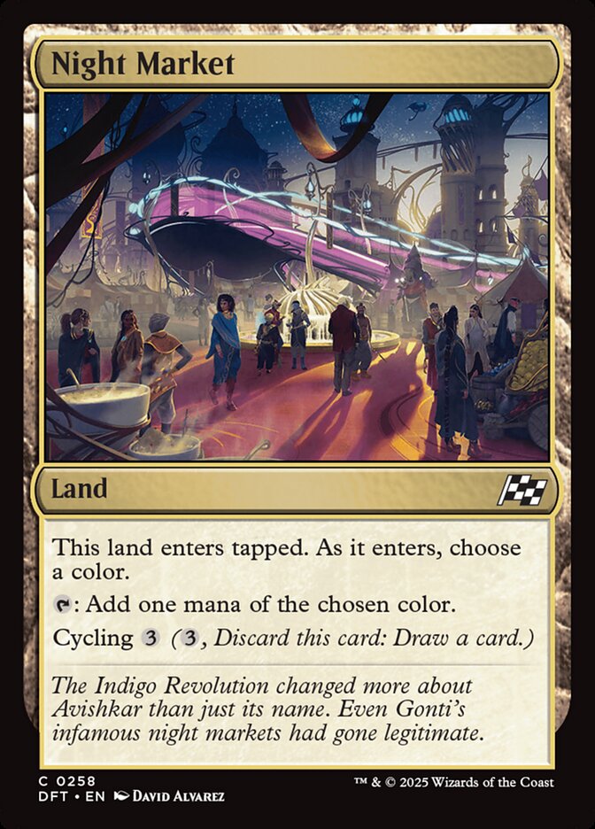 Night Market, Aetherdrift Card Art