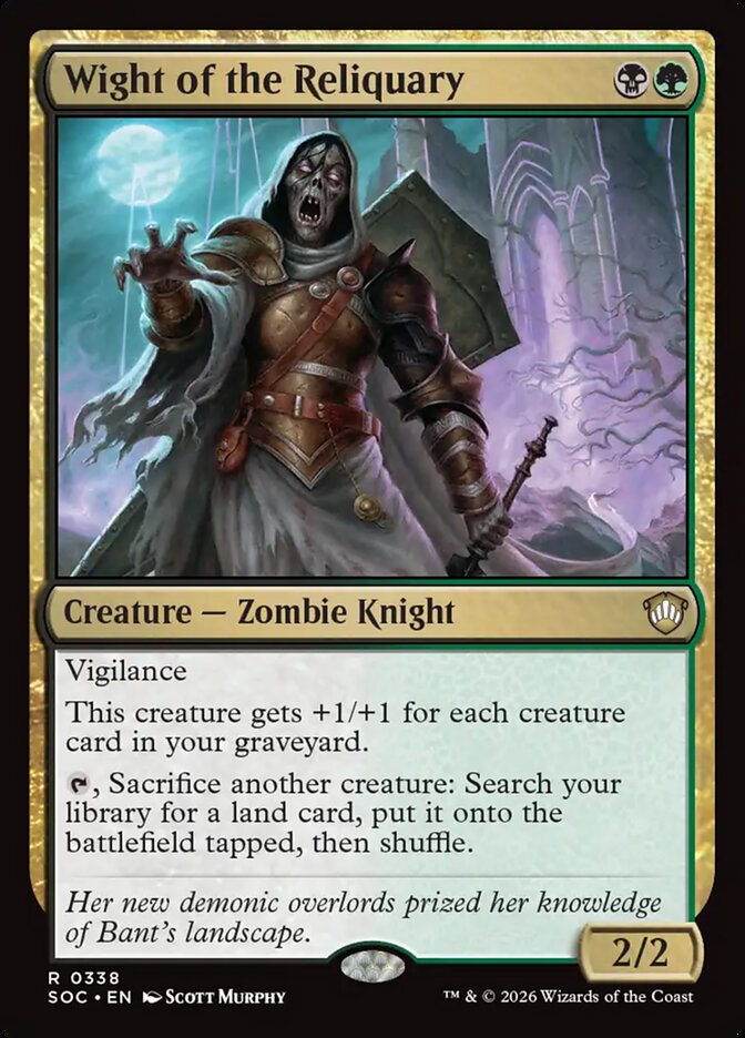Wight of the Reliquary, Secrets Of Strixhaven Commander Card Art