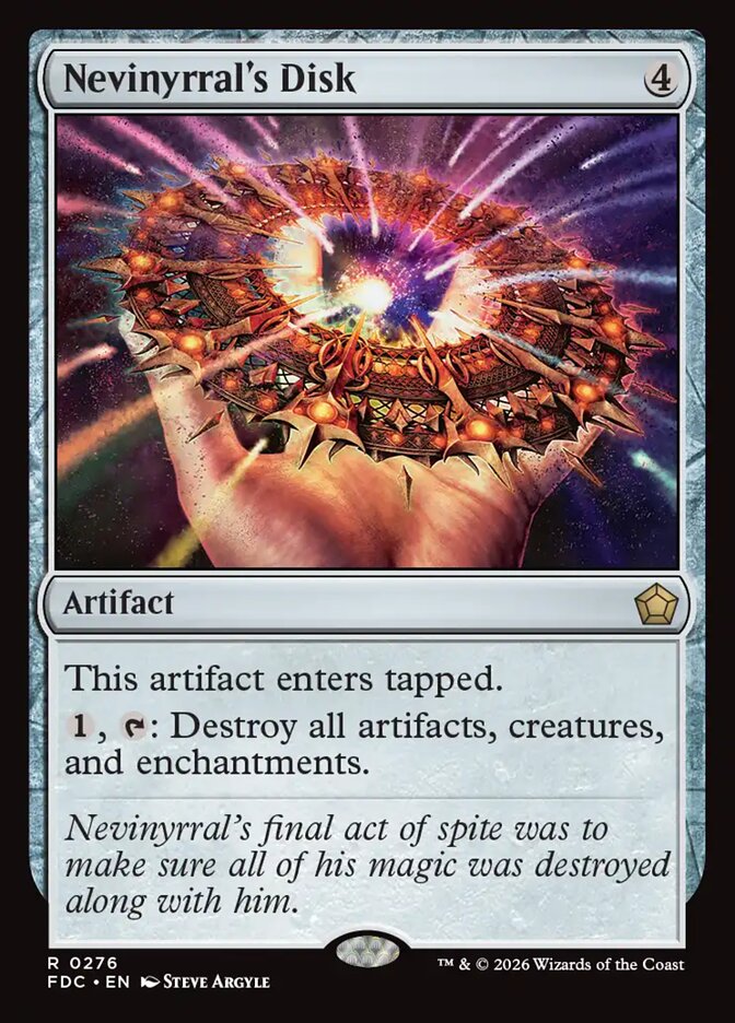 Nevinyrral's Disk, Foundations Commander Card Art