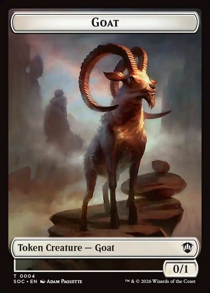 Goat, Secrets Of Strixhaven Commander Tokens Card Art