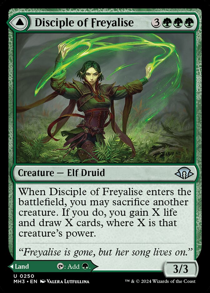 Disciple of Freyalise // Garden of Freyalise - Foil