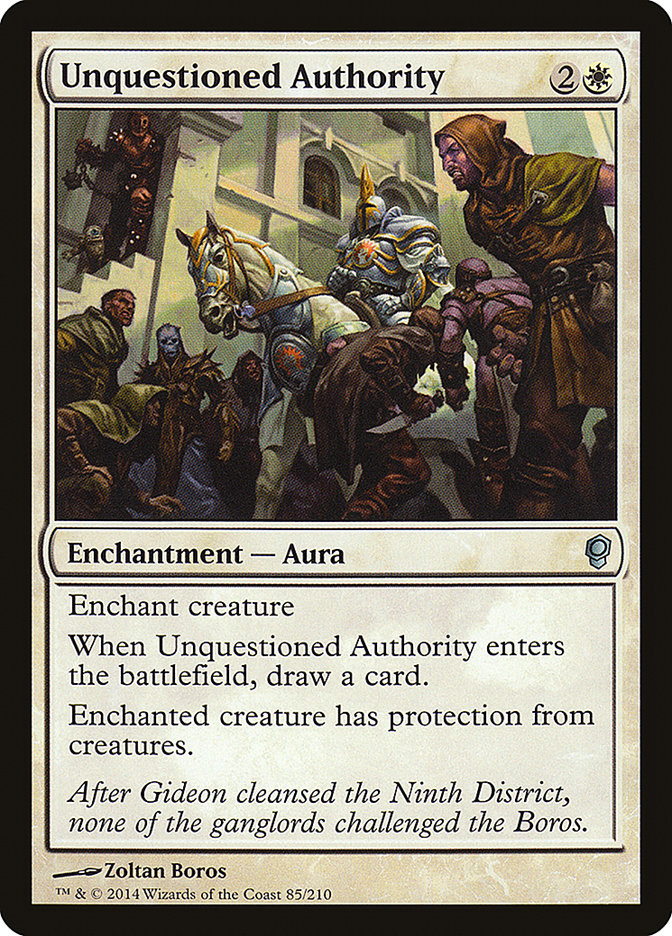 Unquestioned Authority, Conspiracy Card Art