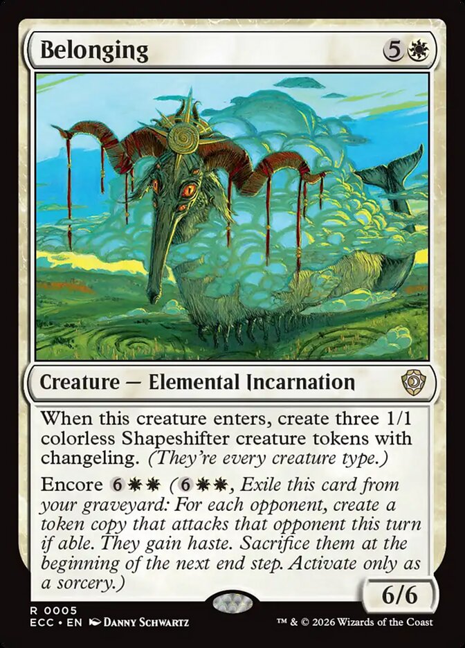 Belonging, Lorwyn Eclipsed Commander Card Art