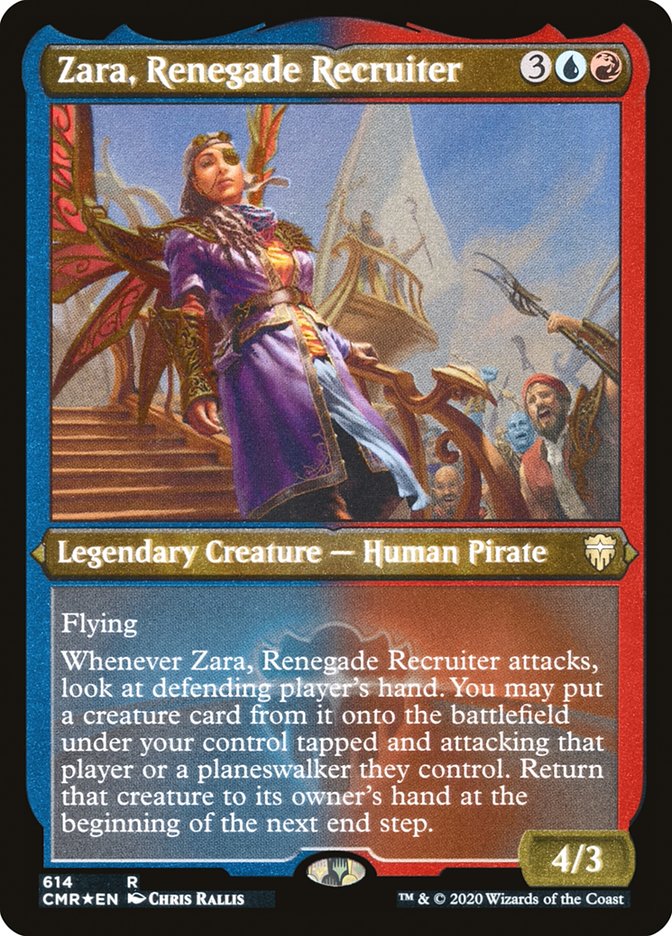 Zara, Renegade Recruiter, Commander legends Card Art