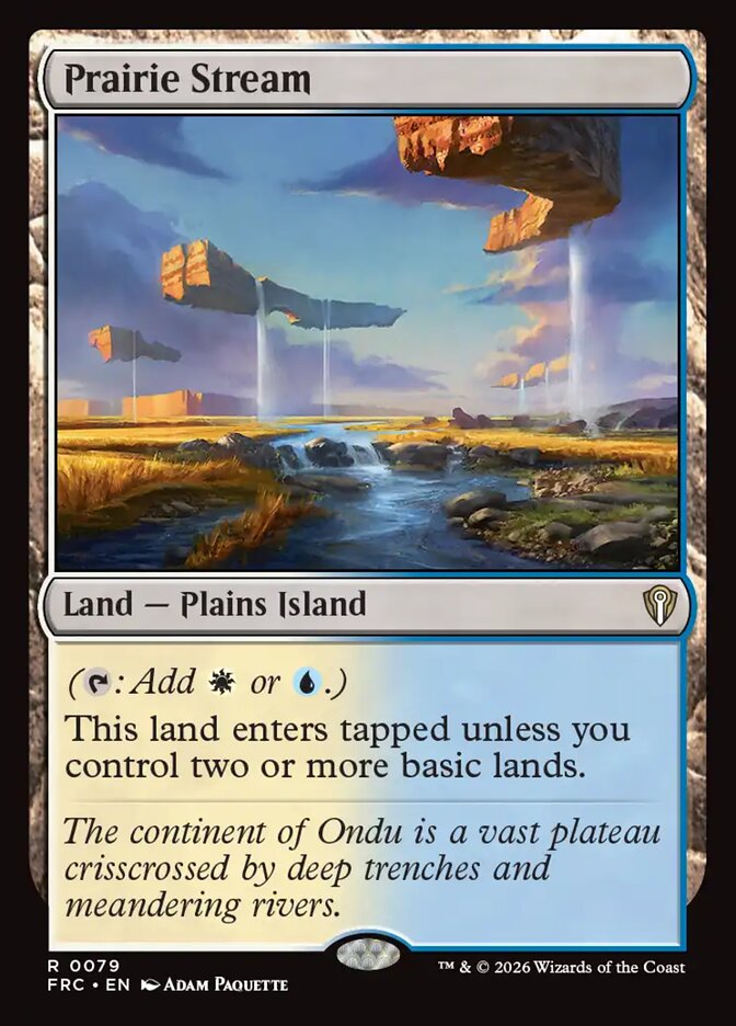 Prairie Stream, Reality Fracture Commander Card Art