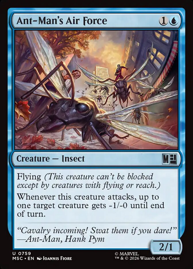 Ant-Man's Air Force, Marvel Super Heroes Commander Card Art