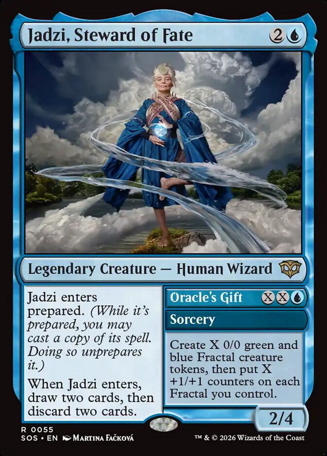 Jadzi, Steward of Fate // Oracle's Gift, Secrets Of Strixhaven Card Art