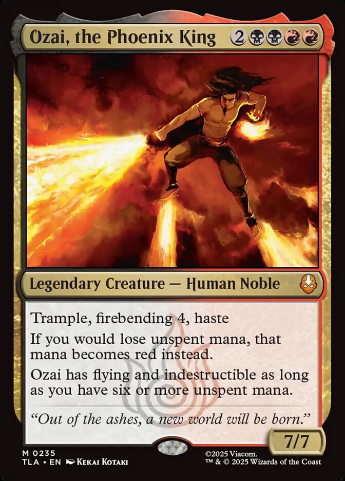 Ozai, the Phoenix King, Avatar: The Last Airbender Card Art