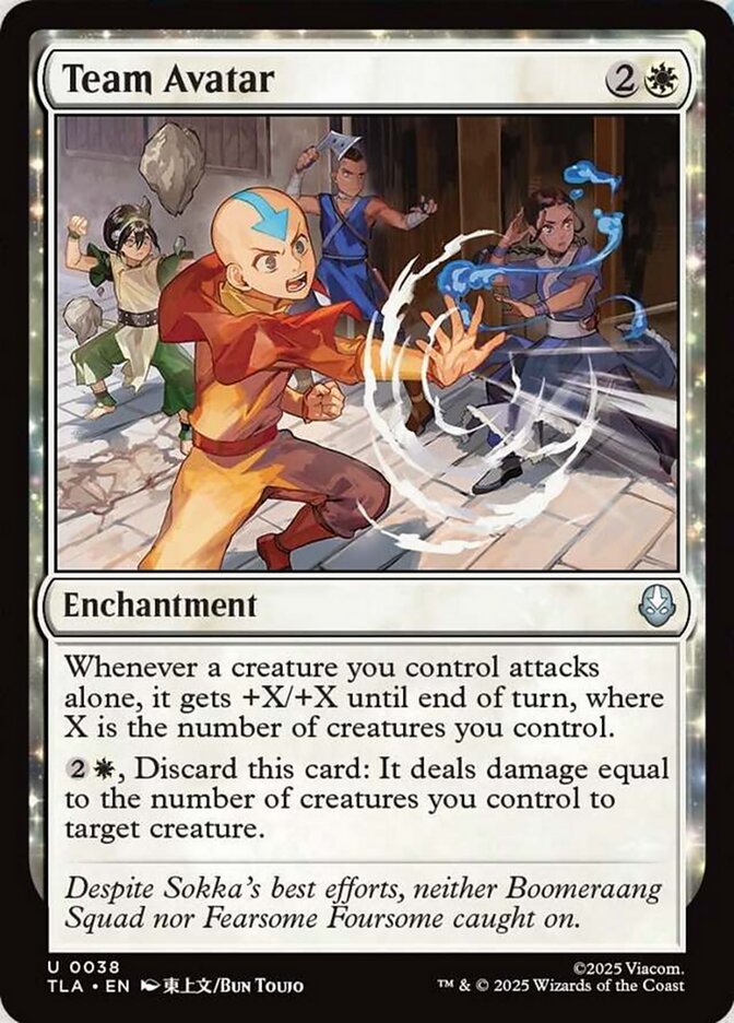 Team Avatar, Avatar: The Last Airbender Card Art