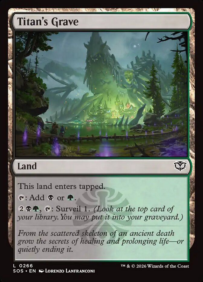 Titan's Grave, Secrets Of Strixhaven Card Art