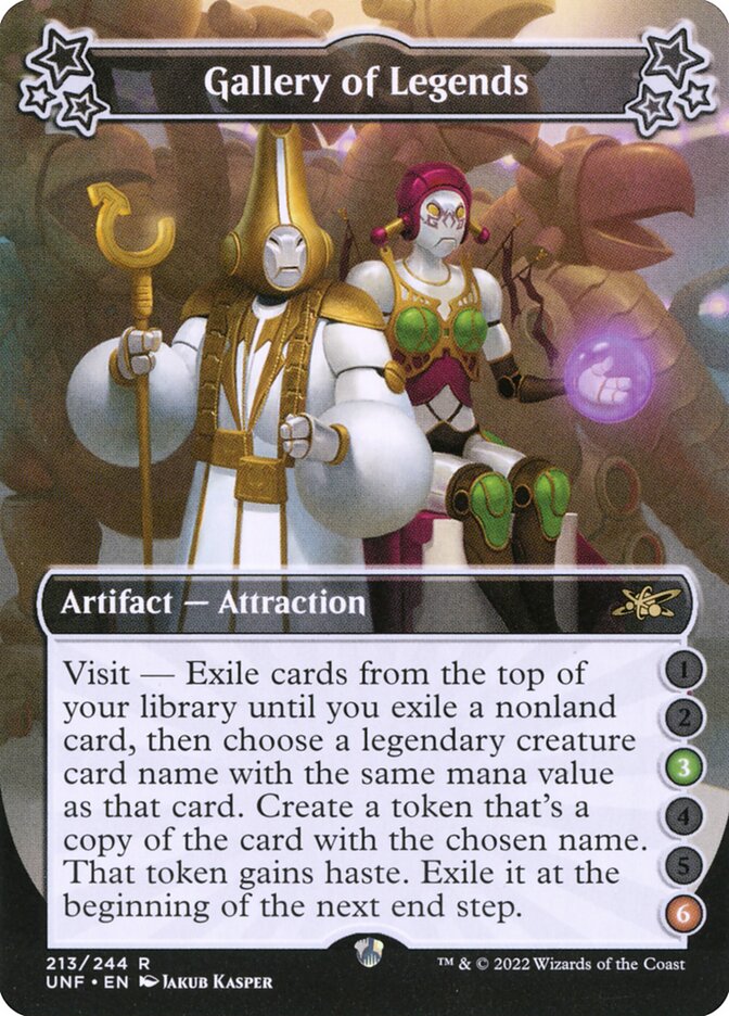 Gallery of Legends, Unfinity Card Art