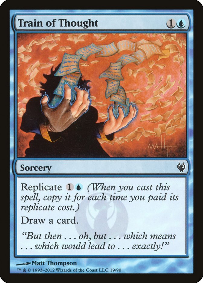 Train of Thought, Duel decks: izzet vs. golgari Card Art