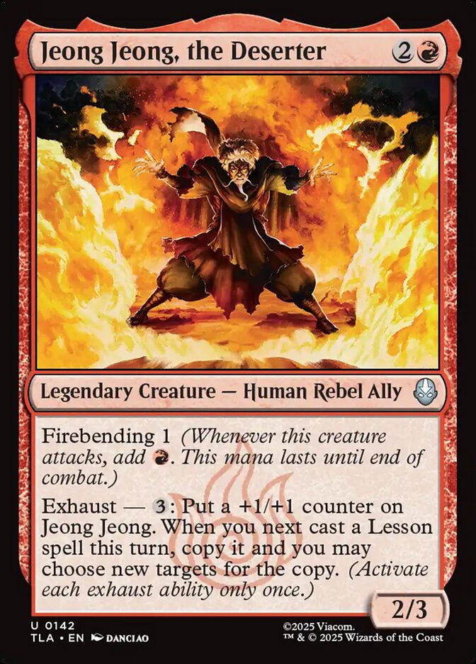 Jeong Jeong, the Deserter, Avatar: The Last Airbender Card Art