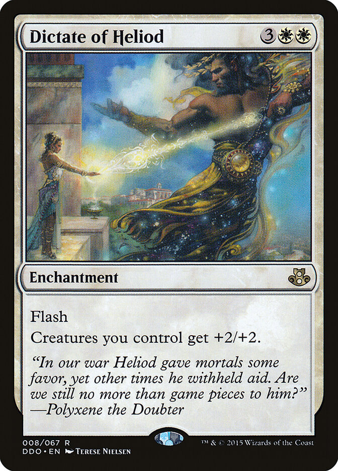 Dictate of Heliod, Duel Decks: Elspeth Vs. Kiora Card Art
