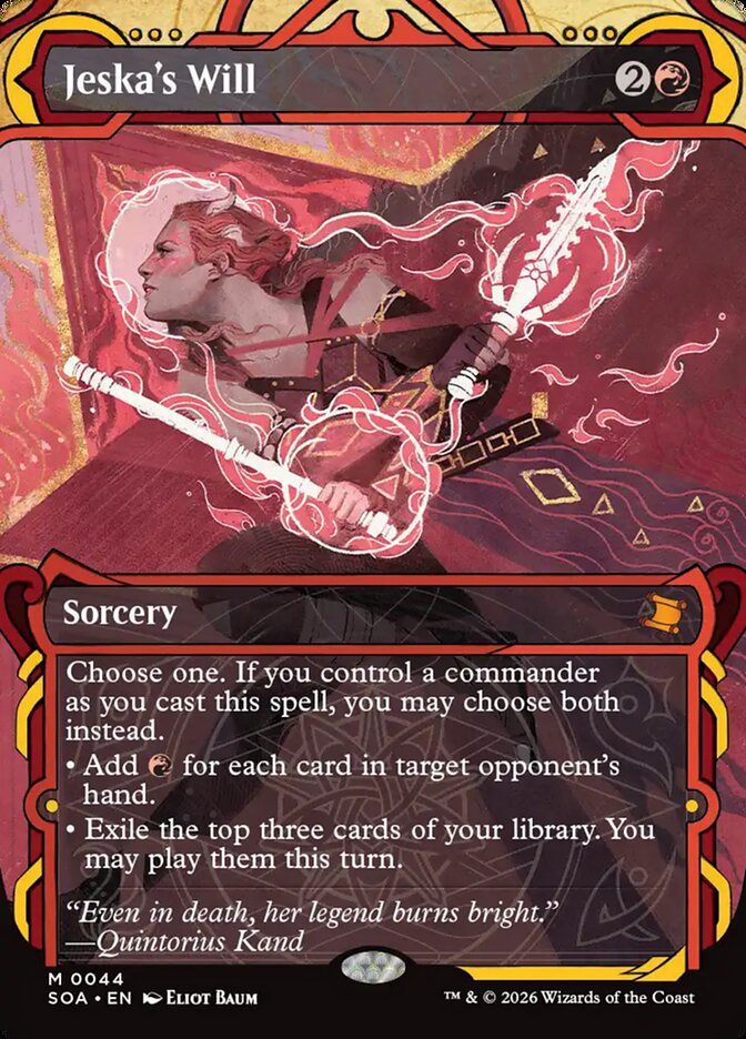 Jeska's Will, Secrets Of Strixhaven Mystical Archive Card Art
