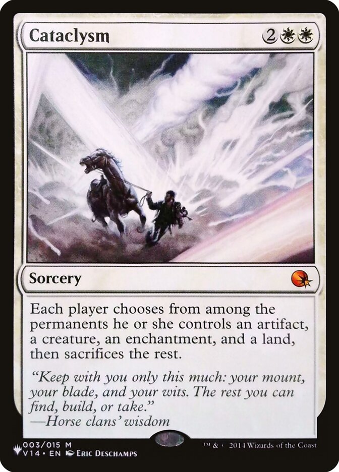 Cataclysm, The List Card Art