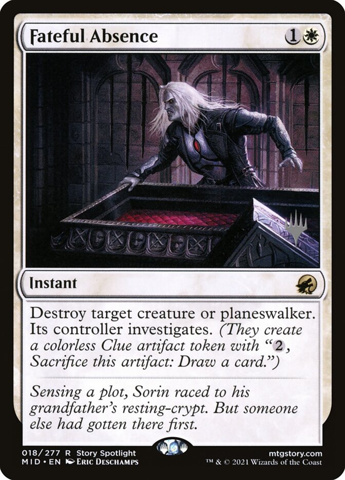 Fateful Absence, Innistrad: midnight hunt promos Card Art