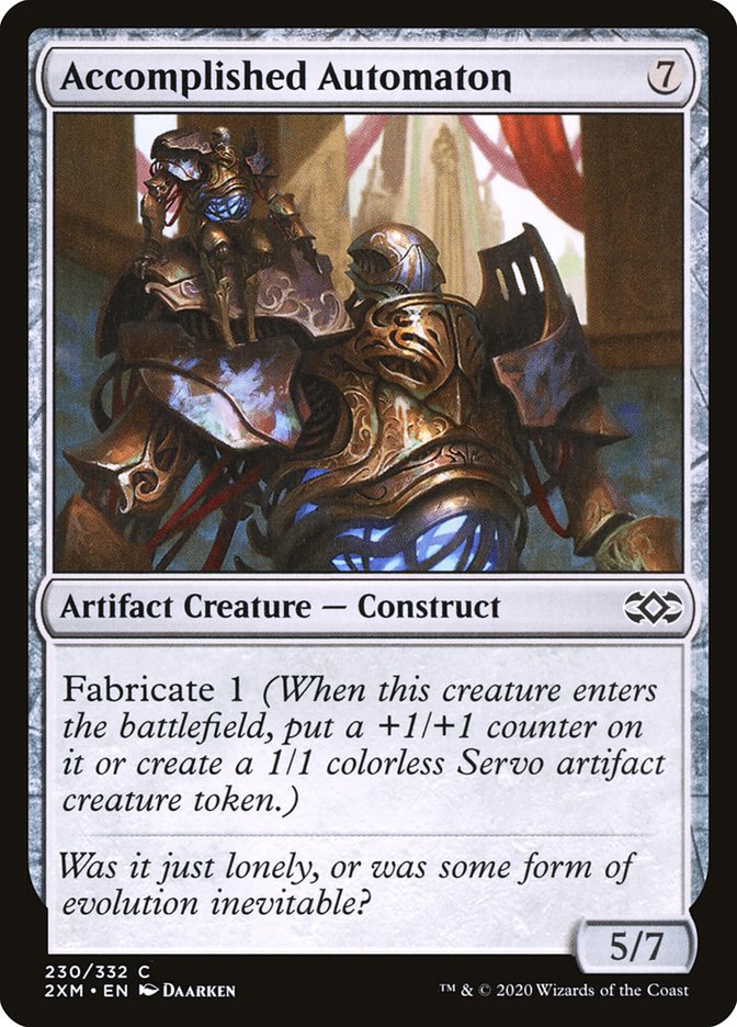 Accomplished Automaton, Double masters Card Art