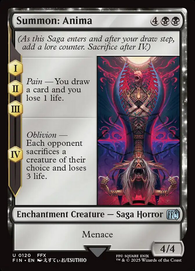 Summon: Anima, Final fantasy Card Art