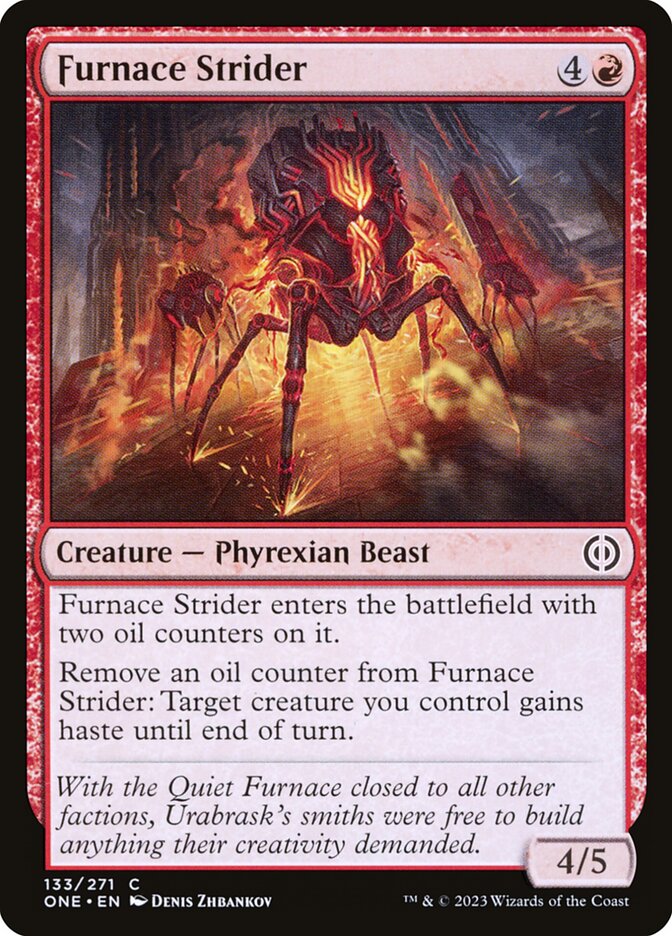 Furnace Strider, Phyrexia: all will be one Card Art