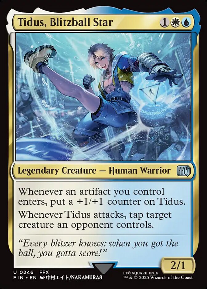 Tidus, Blitzball Star, Final fantasy Card Art