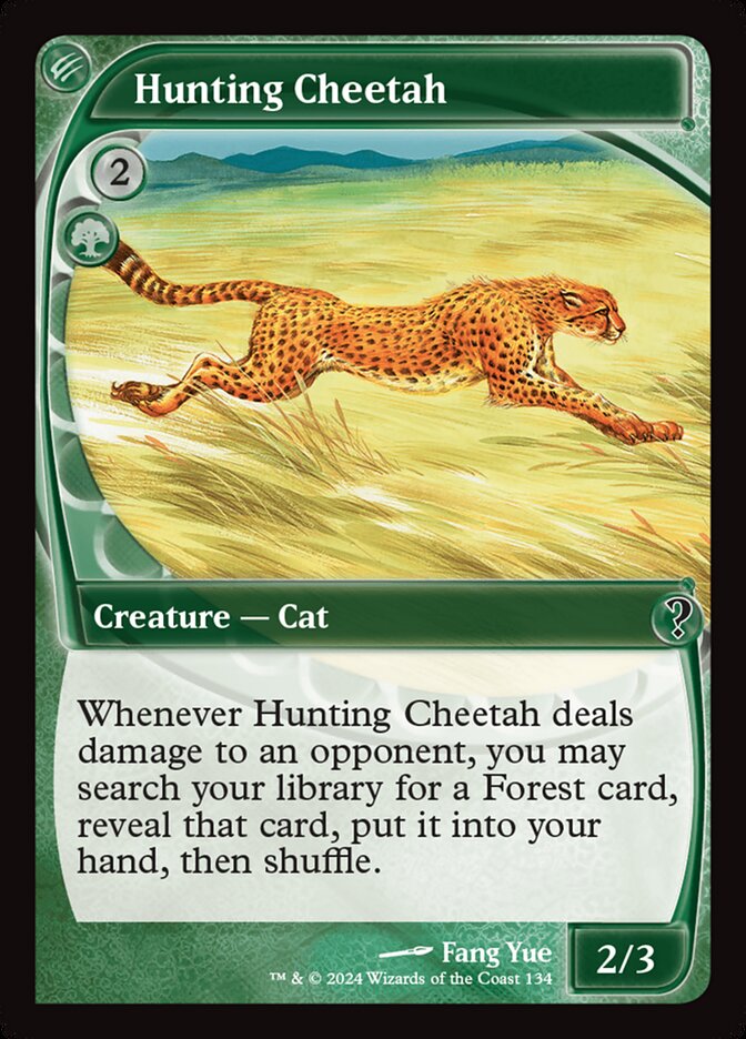 Hunting Cheetah, Mystery Booster 2 Card Art
