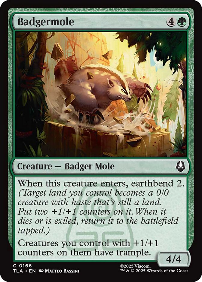 Badgermole, Avatar: The Last Airbender Card Art