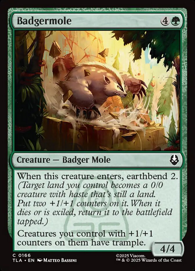 Badgermole, Avatar: The Last Airbender Card Art