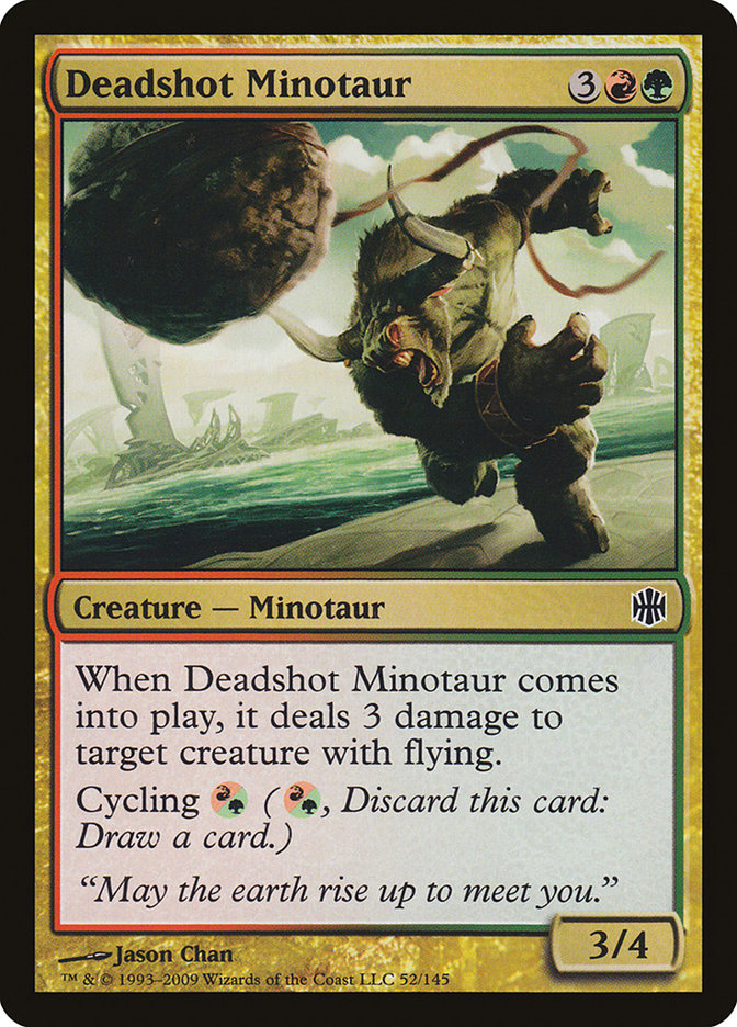 Deadshot Minotaur, Alara Reborn Card Art
