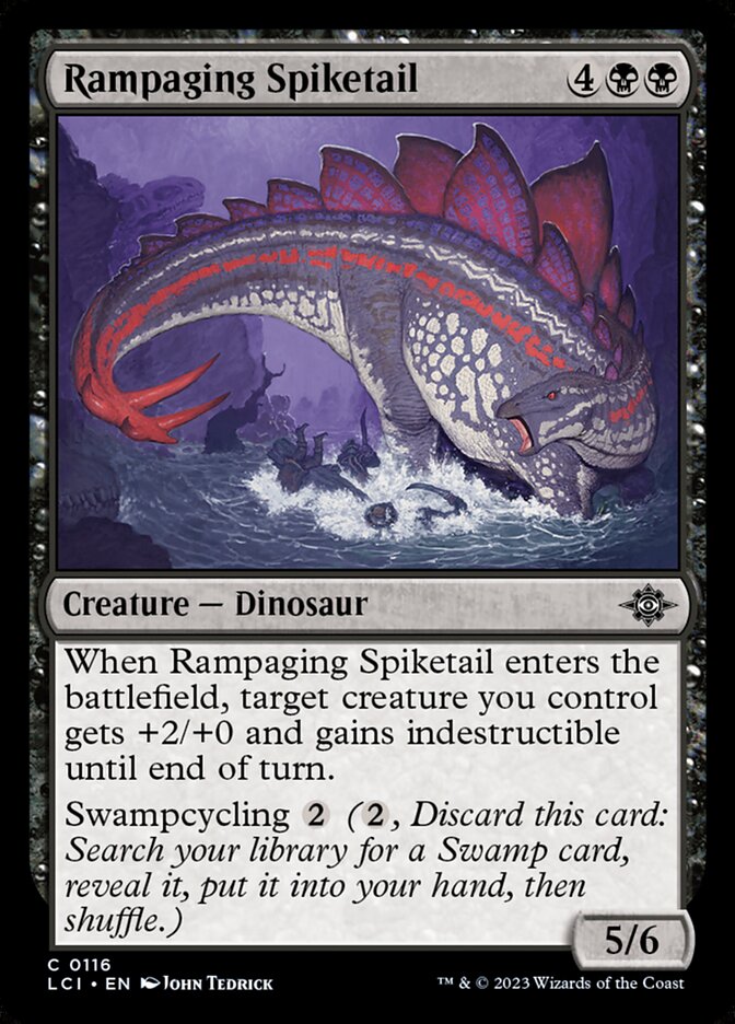 Rampaging Spiketail, The lost caverns of ixalan Card Art