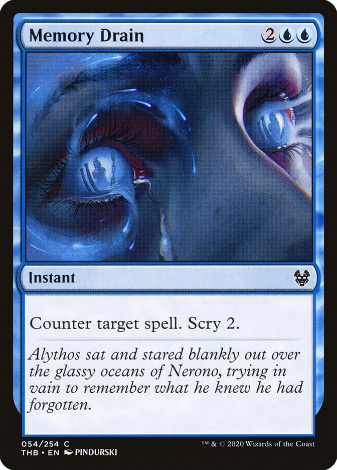 Memory Drain, Theros beyond death Card Art