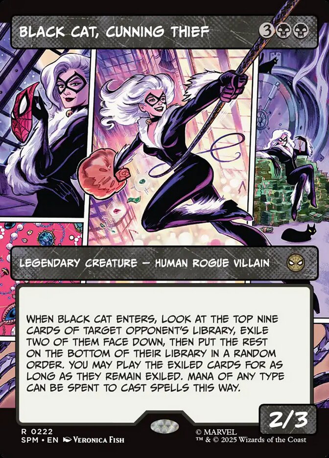Black Cat, Cunning Thief, Marvel'S Spider-Man Card Art