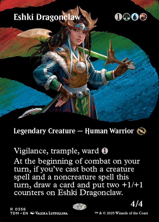 Eshki Dragonclaw, Tarkir: dragonstorm Card Art