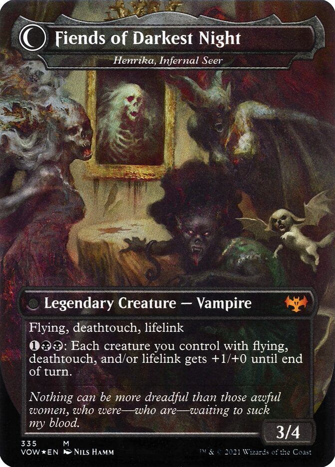 Henrika Domnathi // Henrika, Infernal Seer, Innistrad: Crimson Vow Card Art