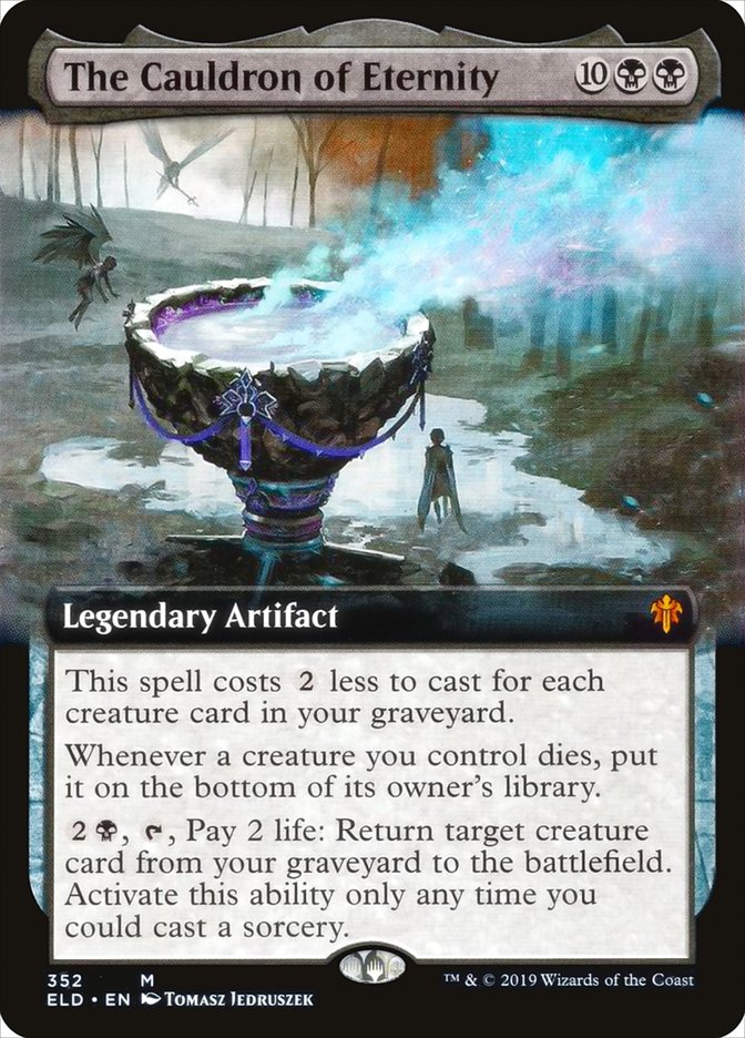 The Cauldron of Eternity, Throne of eldraine Card Art