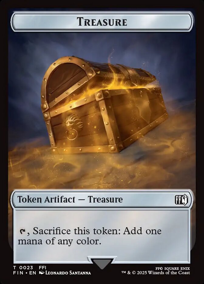 Treasure, Final fantasy tokens Card Art
