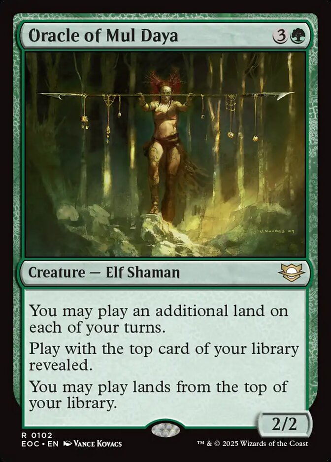 Oracle of Mul Daya, Edge Of Eternities Commander Card Art