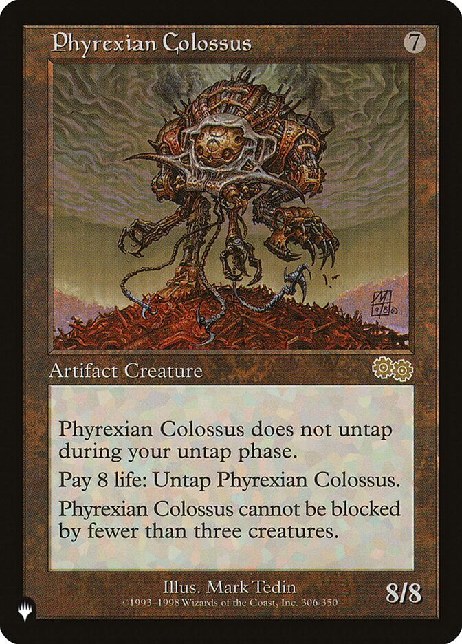 Phyrexian Colossus, The List Card Art