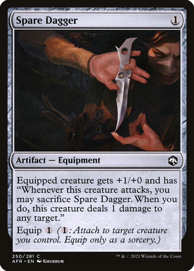 Spare Dagger, Adventures in the forgotten realms Card Art