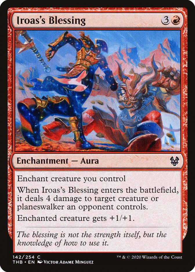 Iroas's Blessing, Theros beyond death Card Art